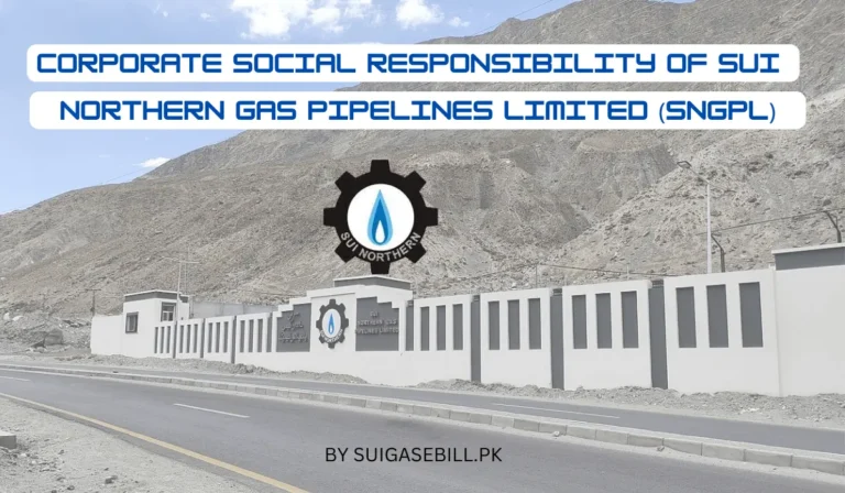 Corporate Social Responsibility of Sui Northern Gas Pipelines Limited (SNGPL).

