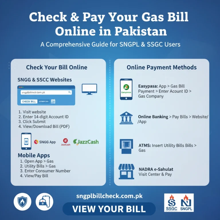 Pay your gas bill online – Sui Gas Duplicate Bill